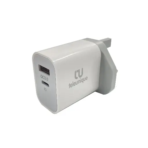 [TU10124] CHARGER - USB-C PD + USB-A QC 3.0 Charger
